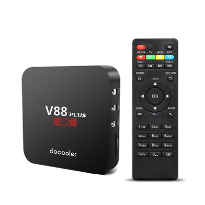 

Docooler V88 Plus Smart Android 81 TV Box RK3229 Quad Core 4K 1080P Set Top Box VP9 H265 HDR10 2GB16GB Miracast DLNA WiFi LAN H
