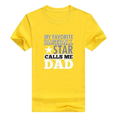 

Favorite Baseball Star Calls Me Dad Men T-Shirt