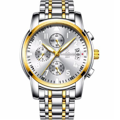 

Luxury brands Men Business Quartz Watch Stainless Steel Calendar Waterproof Watch Chasy Hot Sale