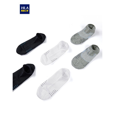 

HLA Haishu House simple striped socks men 2019 spring new three pairs of comfortable breathable cotton socks HZACJ1R004A light gray stripes beige stripes black stripes 26-28CM
