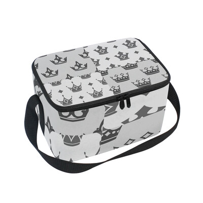 

ALAZA Lunch Box Crown Prince Insulated Lunch Bag Large Cooler Tote Bagfor Men Women