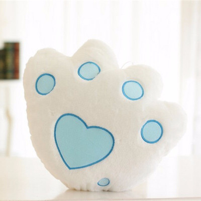 

Hot Sale Cushion for Children Bears paw Shaped Decorative Pillows for Waist Sofa LED Glowing Cushions Home Decor 1PC