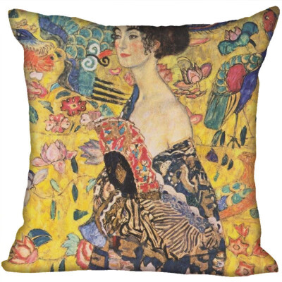 

Gustav Klimt Pillow Case For Home Decorative Pillows Cover Invisible Zippered Throw PillowCases 35x35cm 35x35CM 35x35CM 35x35CM