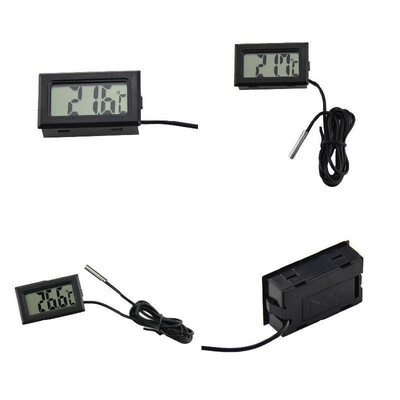 

Digital lcd thermometer fridge freezers coolers chillers mini 1m probe black