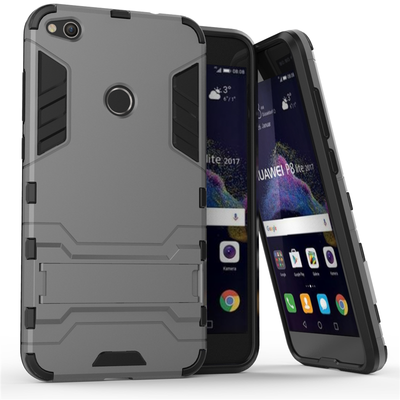 

Goowiiz Phone Case For Huawei P10P10 PlusP10 LiteP8 Lite 2017Honor 8 Lite Armor PCTPU Silicone Hard Bracket Double Protection