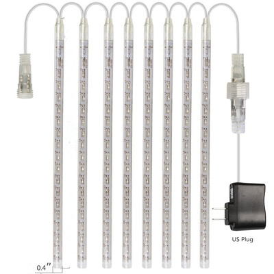

KWB LED Meteor Shower Rain Waterproof Led Tubes String Lights 30CM 8 Tubes RGB Color Snow