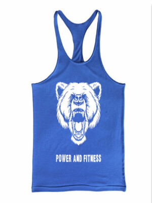 

Summer New European&American Mens Fitness&Fitness Hanging vest I-shaped Fitness vest