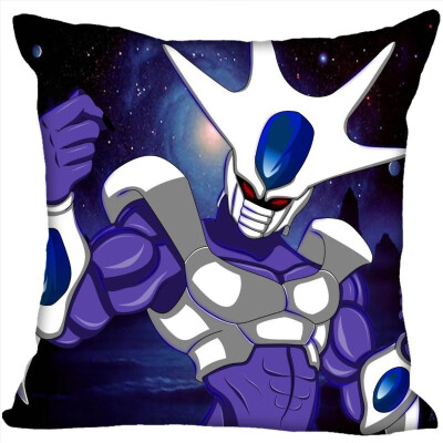 

Dragon Ball Z Pillow Cover Bedroom Home Office Decorative Pillowcase Square Zipper Pillow Cases Satin Fabric No Fade