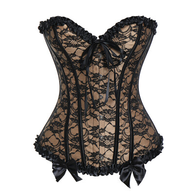

SLIMBELLE Womens Steampunk Party Corset Gothic Plus Size Bridal Basque Sexy Lingerie Waist Cincher Top