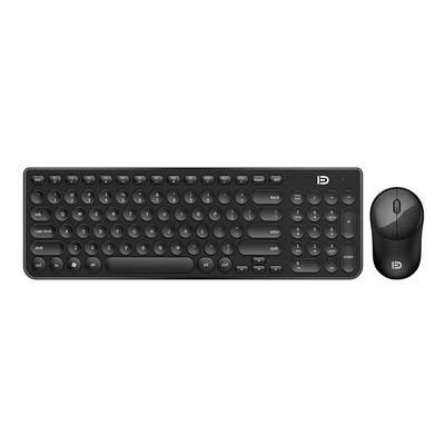 

FD IK6630 Ultra Slim 24G Wireless Keyboard Mouse Set Gaming Keyboard Mouse Combo kit for Desktop Laptop PC Computer with Silent C