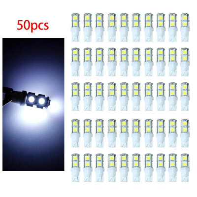 

50Pcs T10 194 168 9SMD-5050 W5W LED Light White Lights Super Bright Car Tail Lamp Bulbs