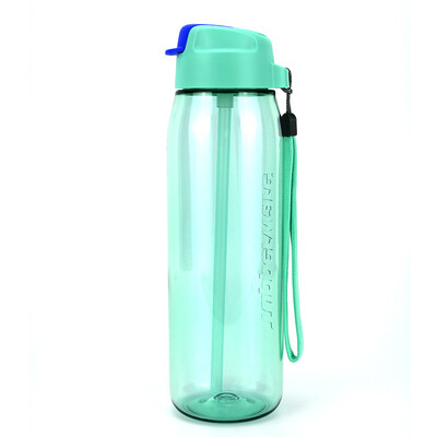 

Tupperware music mobile cup plastic cup sports cup with straw 750ml mint blue