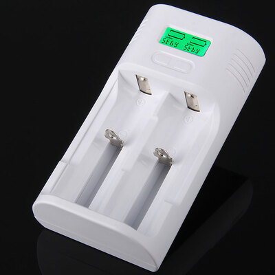 

Soshine T2 Digital LCD 2-Slot 18650 26650 18500 18350 16340 Battery Charger