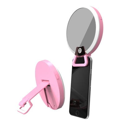 

RK16 Multi-function Beauty Artifact 4 Levels Warm&White Light Cosmetic Mirror Fill Light with 40 LED Light