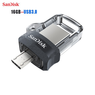 

Sandisk Mini USB 30 Dual OTG USB Flash Drive 16GB PenDrives USB30 high speed up to 150Ms for Android phone