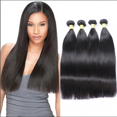 

KAESLIN Straight Hair Bundles Brazilian Hair Weave Bundles 100 Human Hair Bundles Natural Color Non Remy Hair Weave 134 Pieces