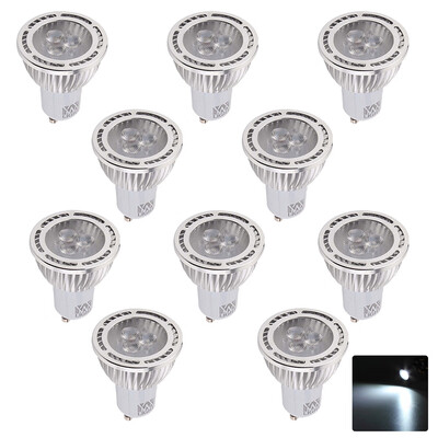 

10PCS YWXLight GU10 3W 3-LED Recessed Lighting LED Spotlight AC 85 - 265V