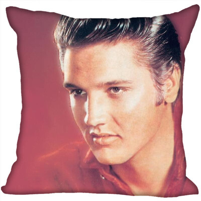 

Elvis Pillow Cover Bedroom Home Office Decorative Pillowcase Square Zipper Pillow Cases Satin Fabric No Fade