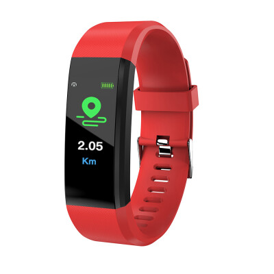 

ID115plus Smart Bracelet 096inch TFT Screen 90mAh Heart Rate Blood Pressure Monitoring Calorie Fitness IP67 Waterproof BT Alarm S