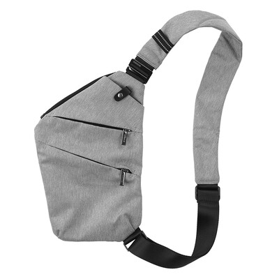 

Sling Bag Male Front Cross Body Bag Anti-theft Safety Chest Pocket Pouch Shoulder Bag for Men
