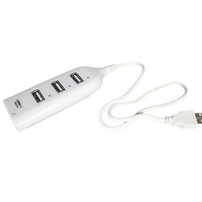 

Mini Portable USB 20 HUB 4-Port USB Splitter Hub for PCLaptop Plug&Play