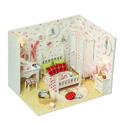 

Doll House Dream House DIY Miniature House Building Kit Wooden Furniture Toys for Child Girl Boy