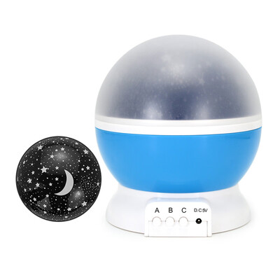 

Romantic Starry Sky Projector Light Bedroom Baby Sleeping Nightlight with Music Rechargeable Rotating Dreamlike Stars Moon Project
