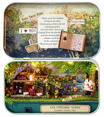 

DIY 3D Doll House Wooden Handmade Funny Box Theatre Miniature Box Cute Dollhouse Assemble Kits Gift Toys