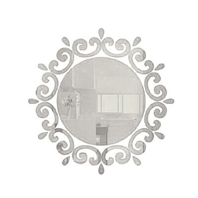 

DIY Acrylic Solid Mirror Wall Sticker Bathroom Porch Ceiling Decoration Stickers