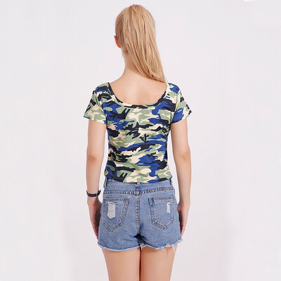 

Fashion knitted sweat cotton tshirt women summer v-neck t shirt female short sleeve crop tops tees print 2019 Lady t-shirt