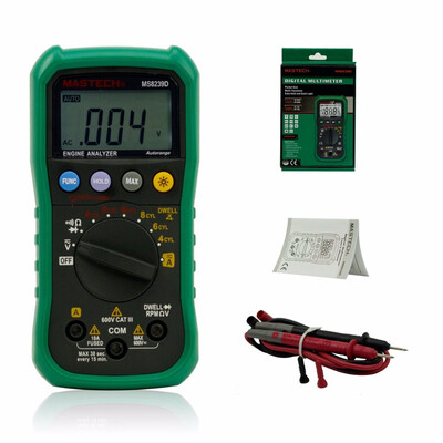 

MASTECH MS8239D Digital Automotive Multimeter And Engine Analyzer Dwell Angle Speed 4CYL8CYL Continuity Test