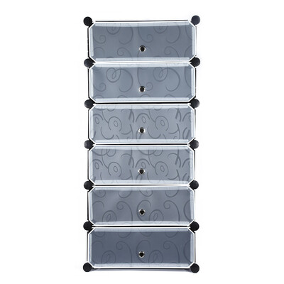 

Assembled Multi-use 6-cube Shoe Cabinet