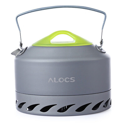

ALOCS CW - K07 09L Aluminum Alloy Gathered-energy Tea Kettle with Mesh Pouch for Outdoor Camping Hiking