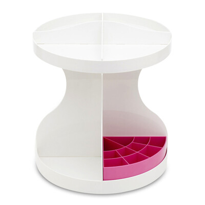 

Multifunctional Round Cosmetics Makeup Storage Box
