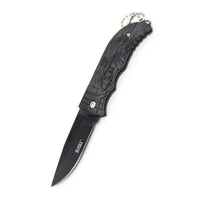 

Portable Stainless Steel Folding Knife Skull Design Handle