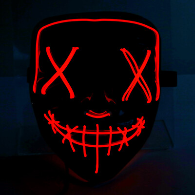 

LED Cold Light Flash Grimace Fluorescent Mask Festival Performance Party Glowing Masks