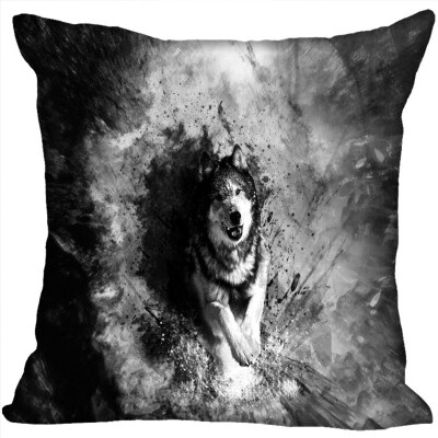 

Wolf Hot Sale Pillow Case High Quality New Years Pillowcase Decorative Pillow Cover For Wedding Decorative Christmas 35x35CM