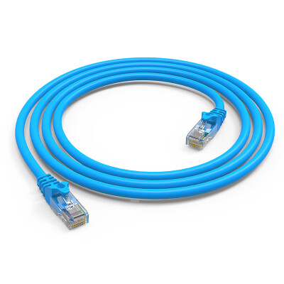 

Tencia TC six types of CAT6 speed eight-core twisted pair network jumper computer cable blue 5 m TC-6005L