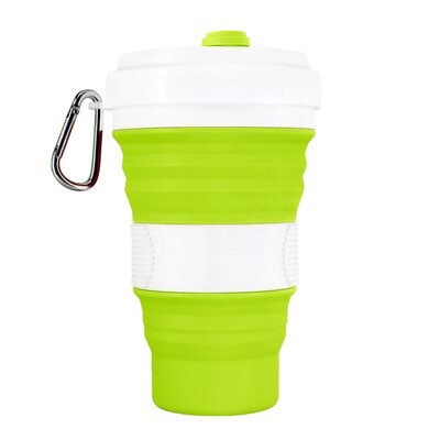 

NeillieN 550ML Creative Cup Silicone Folding Coffee Cup Silicone Folding Cup Creative Gift CupOutdoor Folding CupWater cup