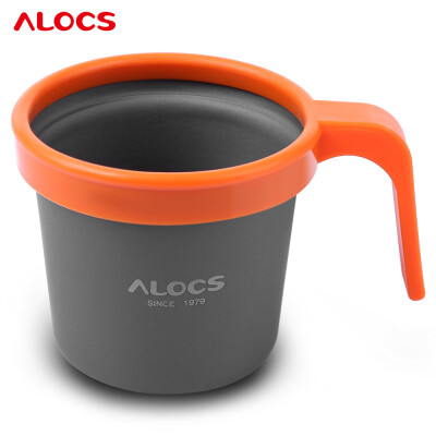 

ALOCS TW - 403 Outdoor Hard Alumina Cup Mug 280ML with Grip PP Handle