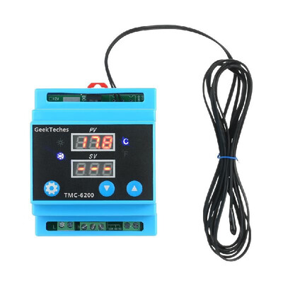 

DC 12V Digital Guide Rail One Way Temperature Controller Cooling Heating Control with Alarm Function Temperature Probe