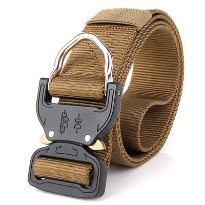 

Tactical Belt with Quick Release Buckle&Fastener Tape Heavy Duty Waist Band for Outdoor Camping Mountaineering Climbing Traini