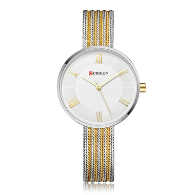 

CURREN Fashion Luxury Stainless Steel Women Watches Quartz 3ATM Water-resistant Woman Casual Simple Wristwatch Relogio Feminino