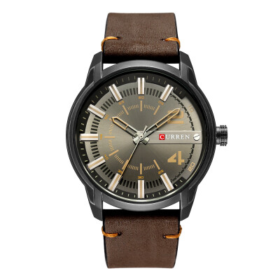 

Curren Fashion Leather Watches Men Quartz Analog Date Clock Male Wristwatches Relogio Masculino