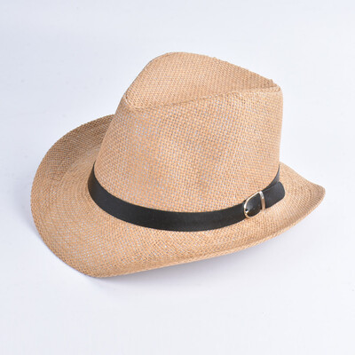 

New Summer Men Straw Hat Wide-Brim Foldable Beach Holiday Beach Casual Floppy Cap Sunhats