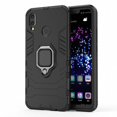 

for Huawei P Smart Plus Smart INE-LX1 INE-L21 Ring Case Car Holder Phone Case for Huawei nova 3i INE-LX2 Hard Armor Case Cover