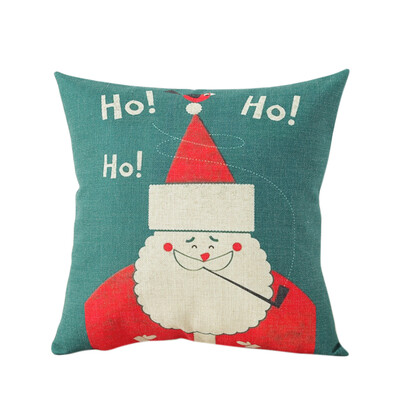 

Fashion Home Safa Car Decoration Pillowcase Xmas Style Pillow Cover Cotton Linen Cushion Cover Christmas Throw Pillow Case 450450
