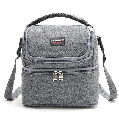 

Lixada 7L Double-Deck Insulated Bag Cooler Lunch Tote Bento Cooler Outdoor Camping BBQ Picnic Cooler Tote Bag