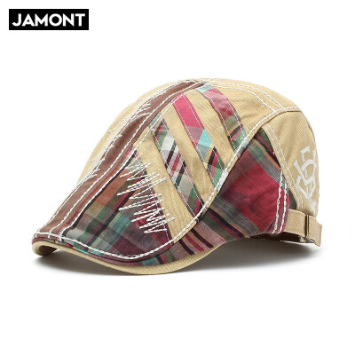 

JAMONT Optional Patchwork Cotton Flat Cap Newsboy Cabbie Golf Beret Hat Outdoors Hiking Caps