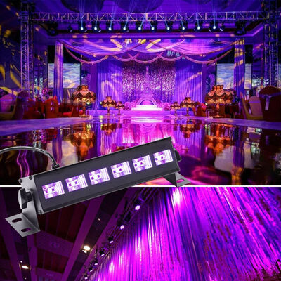 

U King 6PCS Led UV Black Wall Wash Light for Stage Effect Lighting 18W Auto